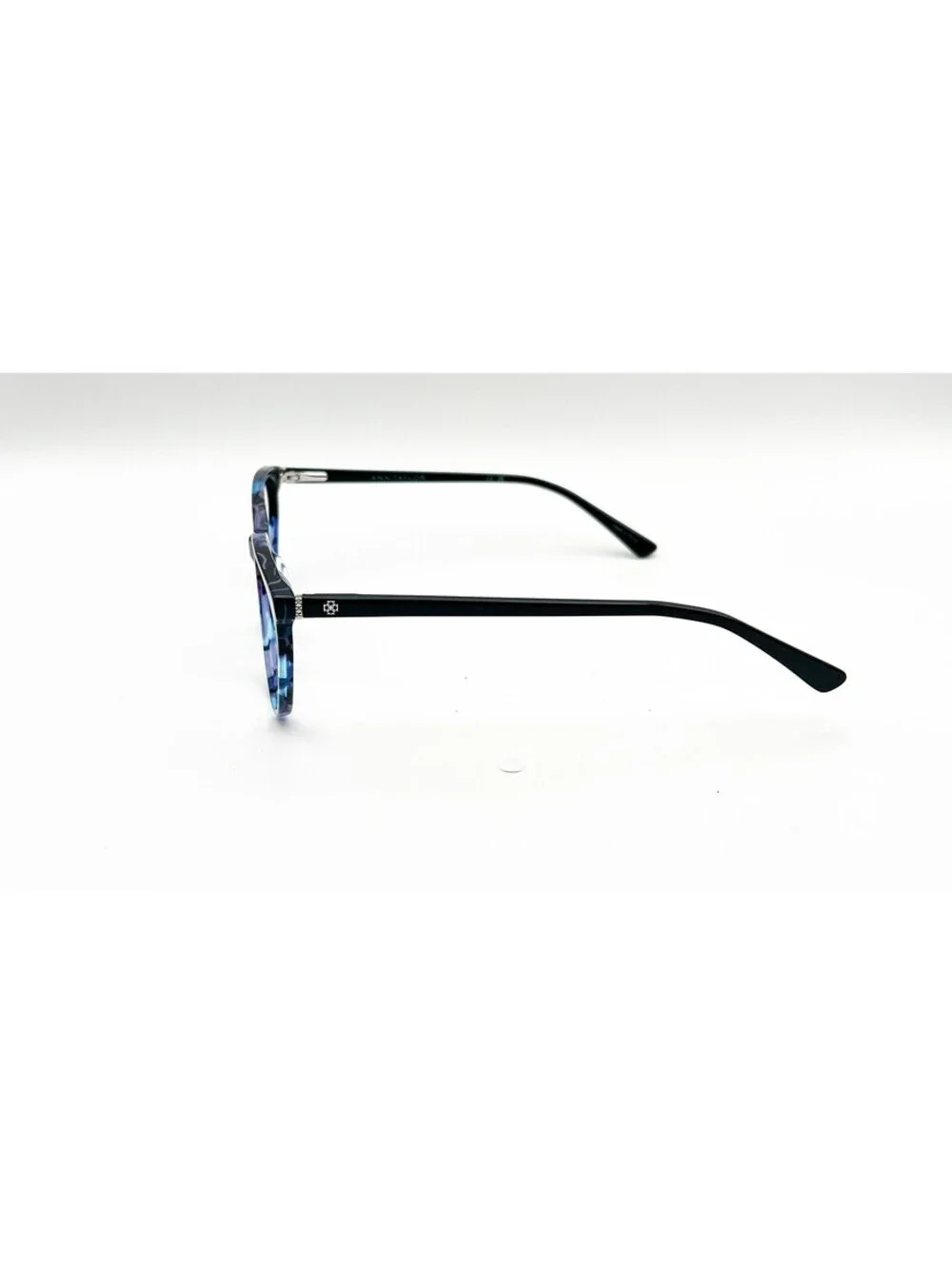 Ann Taylor At345 C03 Marbled Azure Black Authentic Eyeglasses 51-17-135
